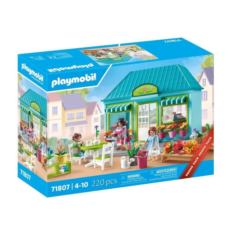 PLAYMOBIL 71807 Boutique de fleuriste et salon de thé, My Life la vil PLAYMOBIL 71807 Boutique de fleuriste et salon de thé, My Life la vil