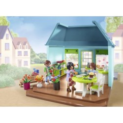 PLAYMOBIL 71807 Boutique de fleuriste et salon de thé, My Life la vil