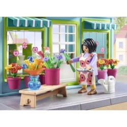 PLAYMOBIL 71807 Boutique de fleuriste et salon de thé, My Life la vil
