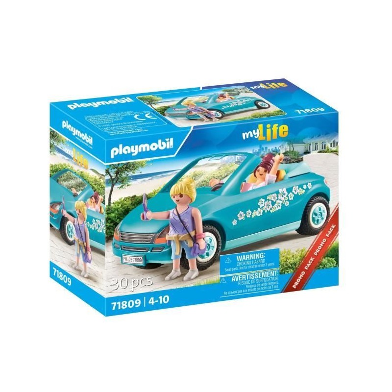 PLAYMOBIL 71809 Cabriolet et jeunes filles avec perche a selfie, My Li PLAYMOBIL 71809 Cabriolet et jeunes filles avec perche a selfie, My Li