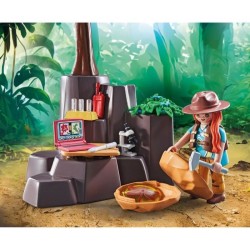 PLAYMOBIL 71819 Brachiosaure, explorateurs, aéroglisseur