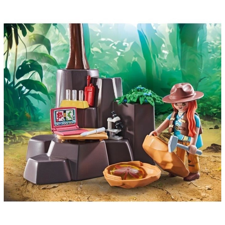 PLAYMOBIL 71819 Brachiosaure, explorateurs, aéroglisseur
