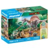 PLAYMOBIL 71820 Spinosaure, chercheur et véhicule a grue pivotante, D