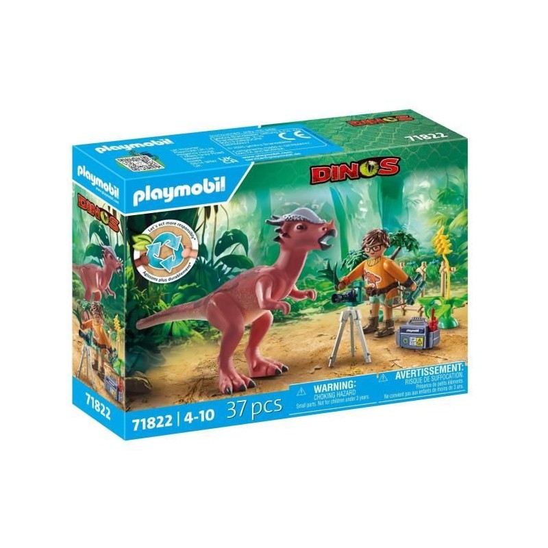 PLAYMOBIL 71822 Stygimoloch, chercheur et accessoires, Dinos, 37 piece PLAYMOBIL 71822 Stygimoloch, chercheur et accessoires, Dinos, 37 piece