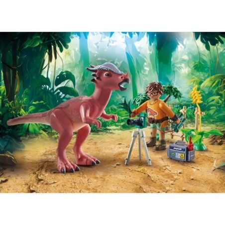 PLAYMOBIL 71822 Stygimoloch, chercheur et accessoires, Dinos, 37 pieces, Des 4 ans