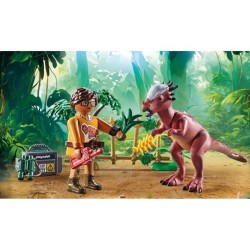 PLAYMOBIL 71822 Stygimoloch, chercheur et accessoires, Dinos, 37 piece
