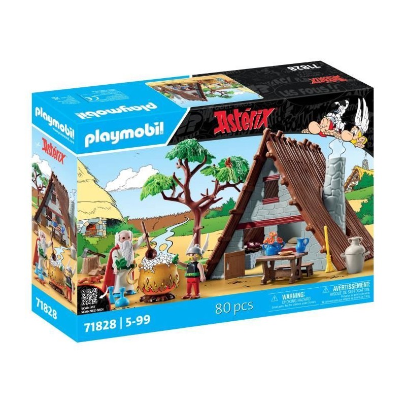 PLAYMOBIL 71828 Hutte d'Astérix avec Panoramix, Astérix, Personnages PLAYMOBIL 71828 Hutte d'Astérix avec Panoramix, Astérix, Personnages