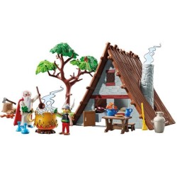 PLAYMOBIL 71828 Hutte d'Astérix avec Panoramix, Astérix, Personnages