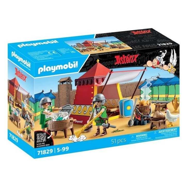 PLAYMOBIL 71829 Tente des légionnaires, Astérix, Personnages de la BD, Des 5 ans