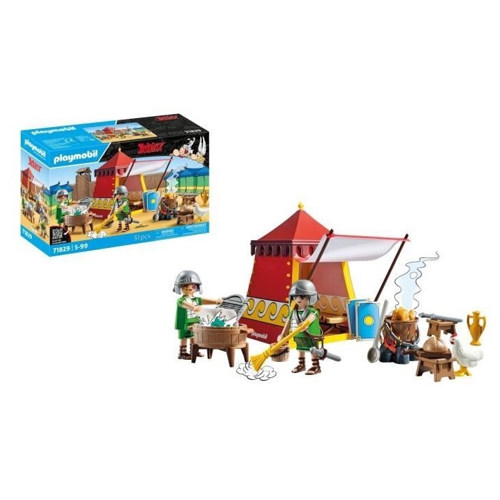 PLAYMOBIL 71829 Tente des légionnaires, Astérix, Personnages de la BD, Des 5 ans