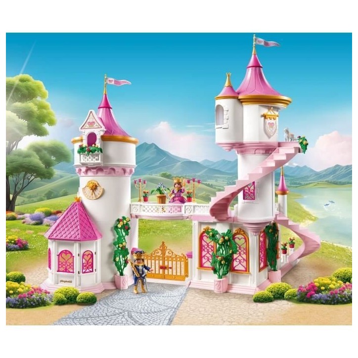 PLAYMOBIL 71845 Palais avec couple royal et 2 trônes, Les princesses magic, 421 pieces, Des 4 ans PLAYMOBIL 71845 Palais avec couple royal et 2 trônes, Les princesses magic, 421 pieces, Des 4 ans