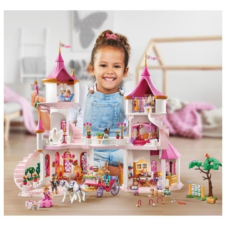 PLAYMOBIL 71845 Palais avec couple royal et 2 trônes, Les princesses magic, 421 pieces, Des 4 ans PLAYMOBIL 71845 Palais avec couple royal et 2 trônes, Les princesses magic, 421 pieces, Des 4 ans