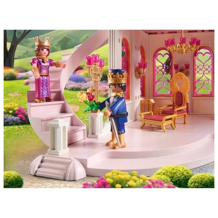 PLAYMOBIL 71845 Palais avec couple royal et 2 trônes, Les princesses magic, 421 pieces, Des 4 ans PLAYMOBIL 71845 Palais avec couple royal et 2 trônes, Les princesses magic, 421 pieces, Des 4 ans