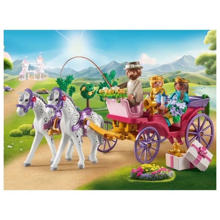PLAYMOBIL 71846 Caleche avec couple princier et cocher