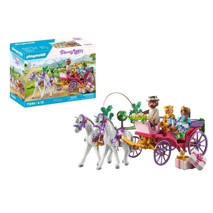 PLAYMOBIL 71846 Caleche avec couple princier et cocher