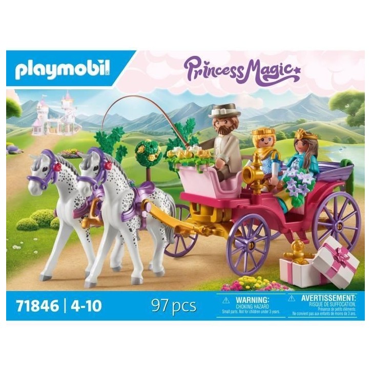PLAYMOBIL 71846 Caleche avec couple princier et cocher
