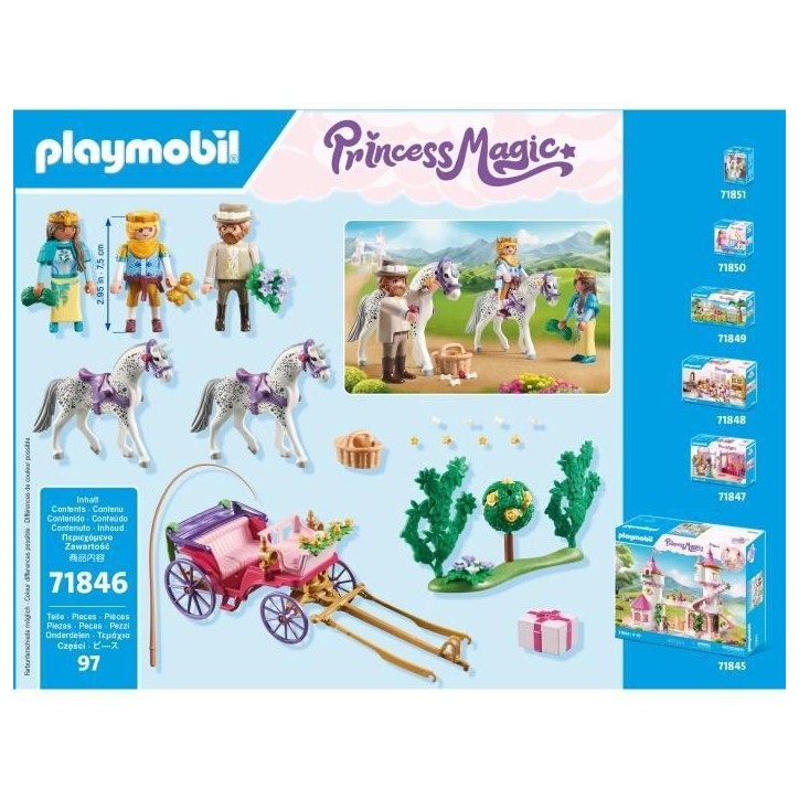 PLAYMOBIL 71846 Caleche avec couple princier et cocher