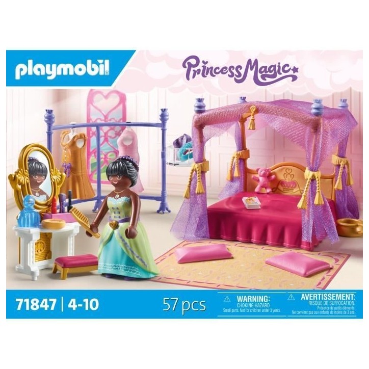 PLAYMOBIL 71847 Chambre de princesse avec lit baldaquin