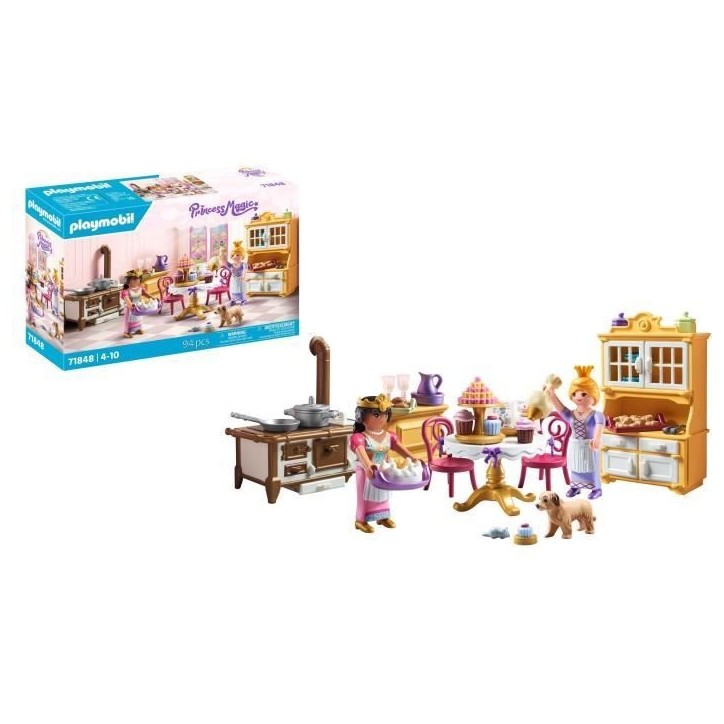 PLAYMOBIL 71848 Cuisine royale avec pâtisseries, Les princesses, 94 pieces, Des 4 ans