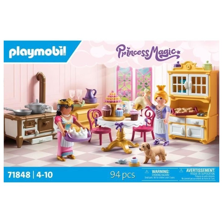 PLAYMOBIL 71848 Cuisine royale avec pâtisseries, Les princesses, 94 pieces, Des 4 ans