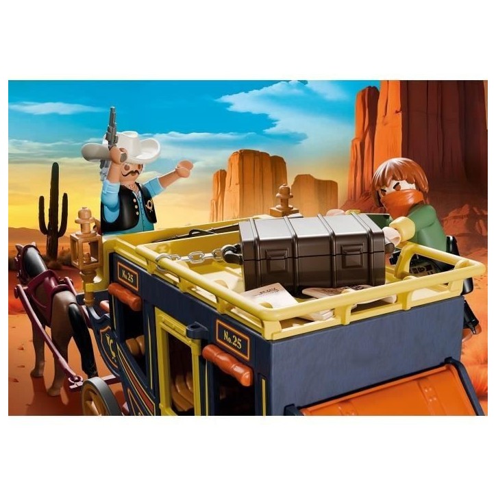 PLAYMOBIL 71862 Attaque de diligence au Far West, Promo Packs, Western, Pour les collectionneurs, 58 pieces, Des 14 ans PLAYMOBIL 71862 Attaque de diligence au Far West, Promo Packs, Western, Pour les collectionneurs, 58 pieces, Des 14 ans
