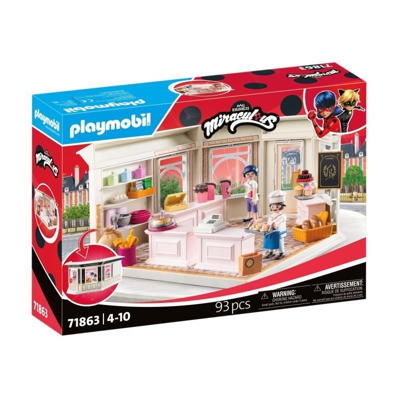 PLAYMOBIL 71863 Boulangerie Dupain Cheng, Miraculous Personnage du des PLAYMOBIL 71863 Boulangerie Dupain Cheng, Miraculous Personnage du des