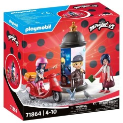 PLAYMOBIL 71864 Marinette a scooter & Kagami, Miraculous, 17 pieces, d