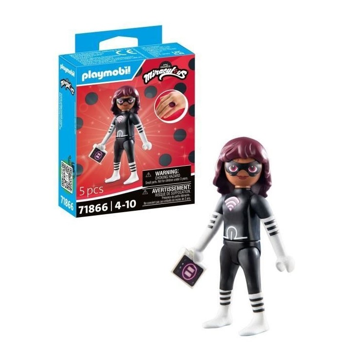 PLAYMOBIL 71866 Lady Wifi, Miraculous Personnage du dessin animé, 5 pieces, des 4 ans PLAYMOBIL 71866 Lady Wifi, Miraculous Personnage du dessin animé, 5 pieces, des 4 ans