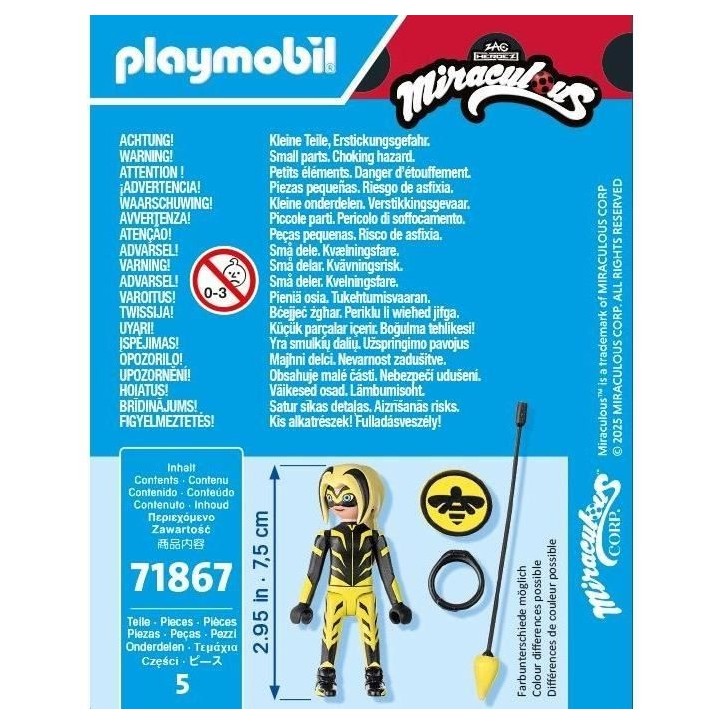 PLAYMOBIL 71867 Vesperia, Miraculous Personnage du dessin animé, 5 pieces, des 4 ans