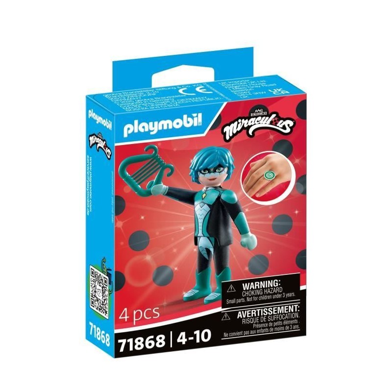 PLAYMOBIL 71868 Viperion, Miraculous Personnage du dessin animé, 4 pi PLAYMOBIL 71868 Viperion, Miraculous Personnage du dessin animé, 4 pi