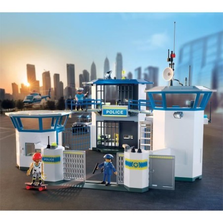 Playmobil 71873 Centre de commandement de la police, Les policiers, City Action, 253 pieces, Des 4 ans