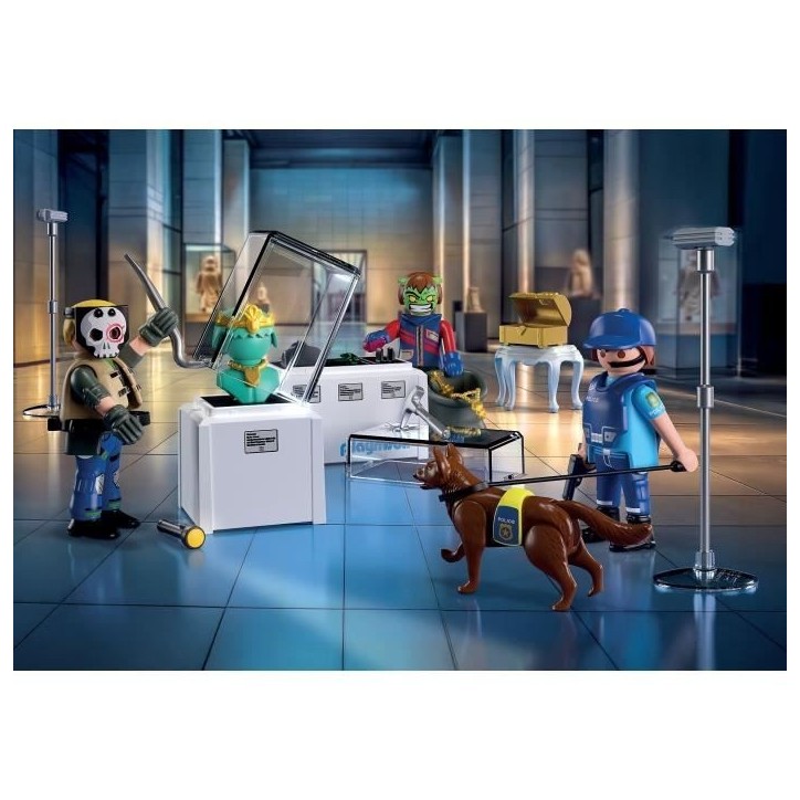 PLAYMOBIL 71876 Arrestation de cambrioleurs au musée, Les policiers, City Action, 50 pieces, des 4 ans PLAYMOBIL 71876 Arrestation de cambrioleurs au musée, Les policiers, City Action, 50 pieces, des 4 ans