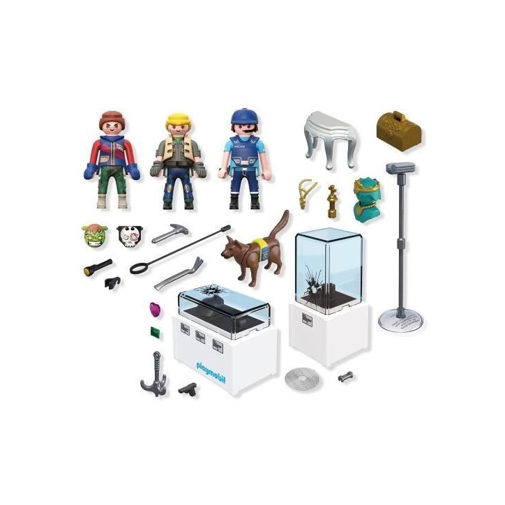 PLAYMOBIL 71876 Arrestation de cambrioleurs au musée, Les policiers, City Action, 50 pieces, des 4 ans PLAYMOBIL 71876 Arrestation de cambrioleurs au musée, Les policiers, City Action, 50 pieces, des 4 ans
