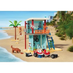 Playmobil 71903 Poste de secours & voiturette de plage, My Life Vacanc