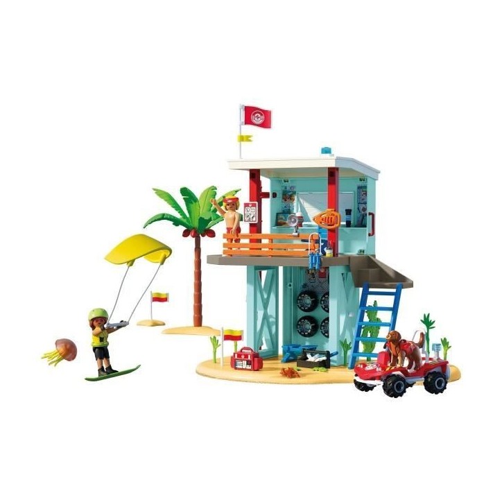 Playmobil 71903 Poste de secours & voiturette de plage, My Life Vacances a la plage, 125 pieces, Des 4 ans Playmobil 71903 Poste de secours & voiturette de plage, My Life Vacances a la plage, 125 pieces, Des 4 ans