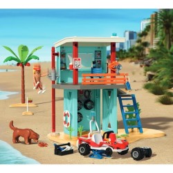 Playmobil 71903 Poste de secours & voiturette de plage, My Life Vacanc