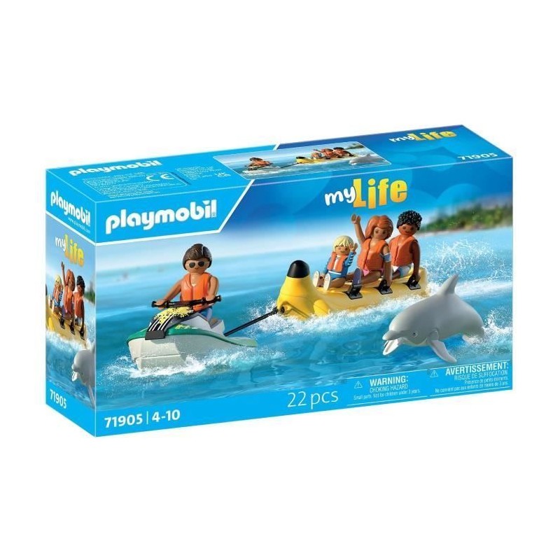 Playmobil 71905 Scooter des mers, banane tractée & 4 personnages, My Playmobil 71905 Scooter des mers, banane tractée & 4 personnages, My
