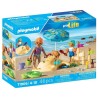 Playmobil 71906 Famille jouant dans le sable a la plage, My Life Vacan