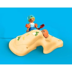 Playmobil 71906 Famille jouant dans le sable a la plage, My Life Vacan