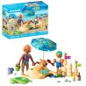 Playmobil 71906 Famille jouant dans le sable a la plage, My Life Vacan