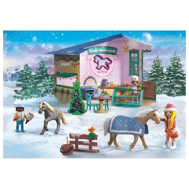 Playmobil 71952 Calendrier de l'avent pâtisserie de Noël, Les calendriers de l'avent, Horses of Waterfall, 81 pieces, Des 4 an Playmobil 71952 Calendrier de l'avent pâtisserie de Noël, Les calendriers de l'avent, Horses of Waterfall, 81 pieces, Des 4 an
