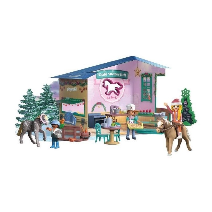 Playmobil 71952 Calendrier de l'avent pâtisserie de Noël, Les calendriers de l'avent, Horses of Waterfall, 81 pieces, Des 4 an Playmobil 71952 Calendrier de l'avent pâtisserie de Noël, Les calendriers de l'avent, Horses of Waterfall, 81 pieces, Des 4 an
