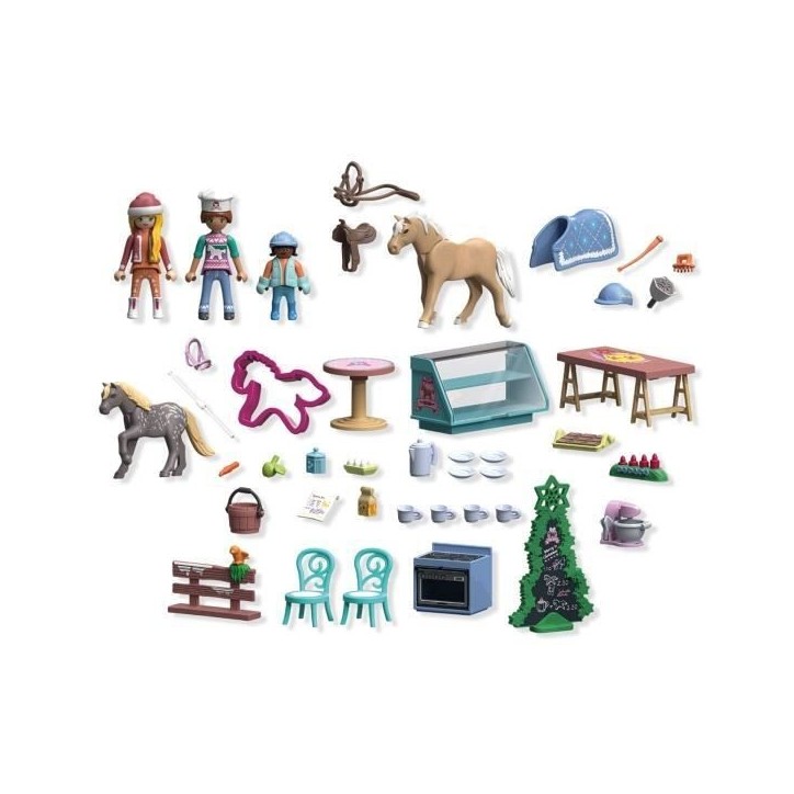 Playmobil 71952 Calendrier de l'avent pâtisserie de Noël, Les calendriers de l'avent, Horses of Waterfall, 81 pieces, Des 4 an Playmobil 71952 Calendrier de l'avent pâtisserie de Noël, Les calendriers de l'avent, Horses of Waterfall, 81 pieces, Des 4 an