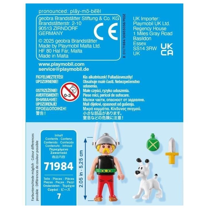 PLAYMOBIL 71984 Astérix & Idéfix, Astérix, Personnages de la BD, Des 5 ans