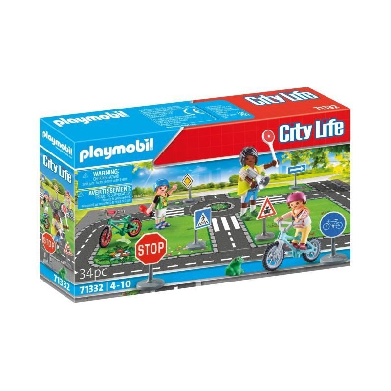 PLAYMOBIL 71332 Classe sécurité routiere, My Life, 34 pieces, Des 4 PLAYMOBIL 71332 Classe sécurité routiere, My Life, 34 pieces, Des 4