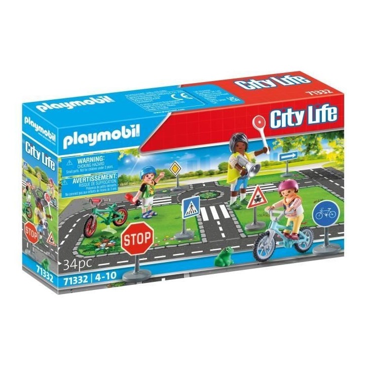 PLAYMOBIL 71332 Classe sécurité routiere, My Life, 34 pieces, Des 4 ans