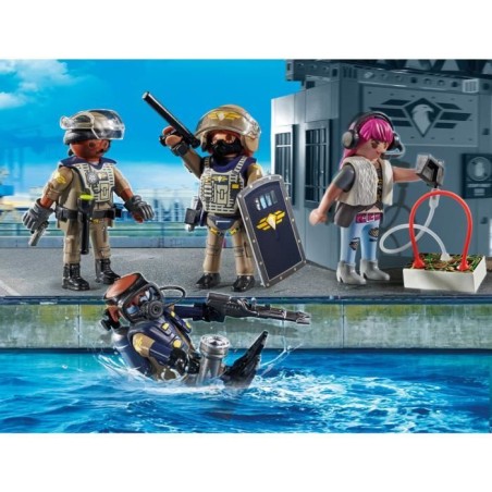 PLAYMOBIL 71146 Equipe des forces spéciales avec bandit, Les policiers, City action, 37 pieces, Des 5 ans