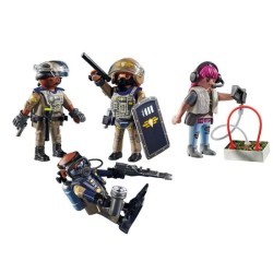 PLAYMOBIL 71146 Equipe des forces spéciales avec bandit, Les policier