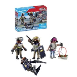 PLAYMOBIL 71146 Equipe des forces spéciales avec bandit, Les policier