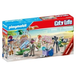 PLAYMOBIL 71367 Couple de mariés et appareil photo, City life, Des 4